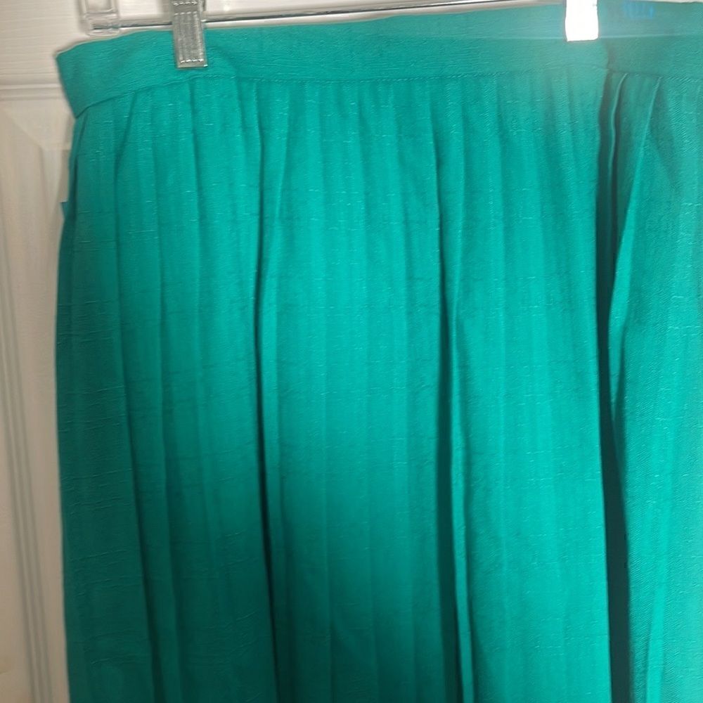 Starshine Sunshine 2PC Green Pleated Skirt Set NWT Vintage - Picture 6 of 7
